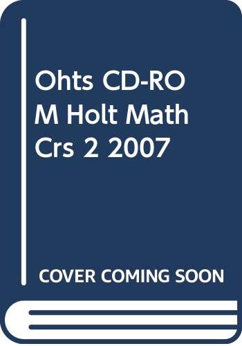 Book Holt Mathematics Course 2: Transparencies CD-ROM free