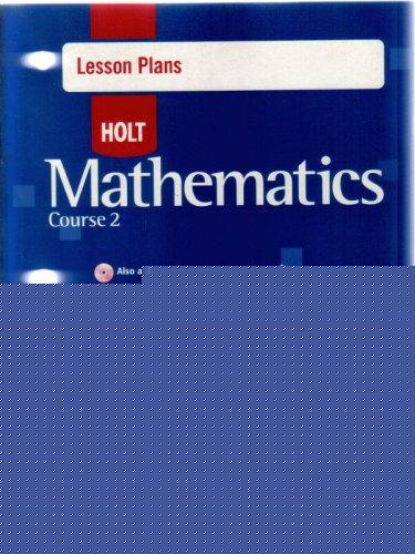 Book Holt Mathematics Course 2: Lesson Plans free