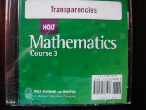 Book Holt Mathematics Course 2: Transparencies CD-ROM free