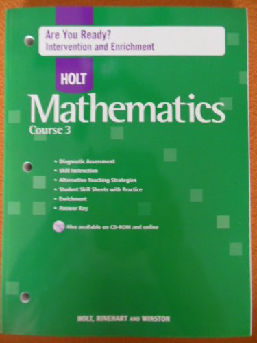 Book Are You Ready? W/An Hlt Math CS 3 2007 free