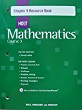 Book Holt Mathematics: Chapter 9 Resources Book with Answers Course 3 free