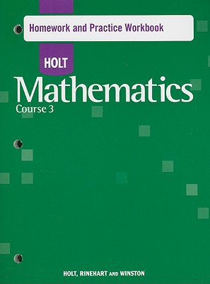 Book Holt Mathematics: Homework Practice Workbook Course 3 free