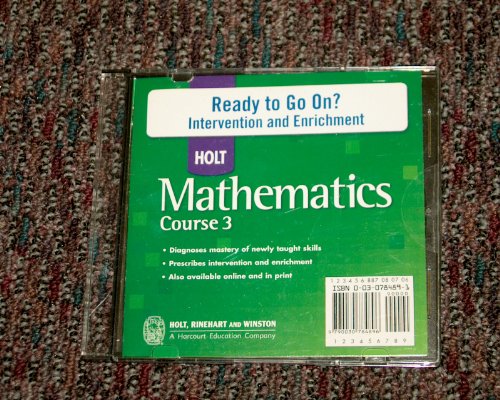 Book Rdy to Go On? CD-ROM Hlt Math CS 3 2007 (Holt Mathematics Course 3) free