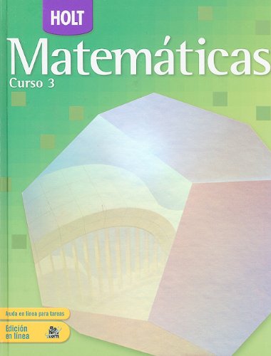 Book Holt Mathematics Course 3: Spanish Student Edition 2007 free