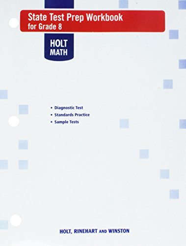 Book State Test Prep Workbook: Holt Mathematics, Grade 8 free