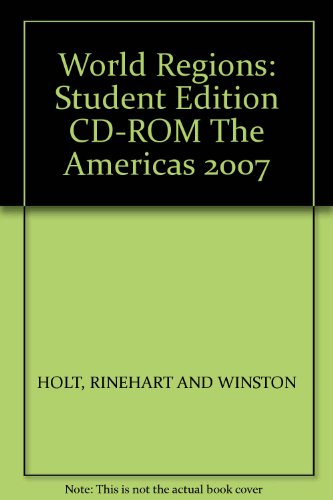 Book World Regions: Student Edition CD-ROM The Americas 2007 free