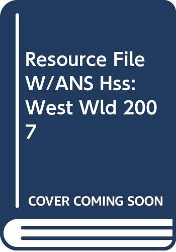Book Holt Social Studies: Western World: Resource Files with Answer Key free