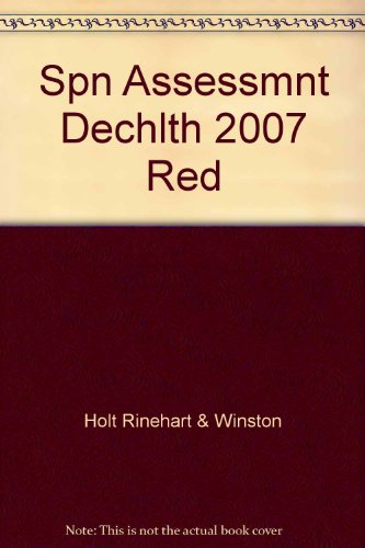 Book Spn Assessmnt Dechlth 2007 Red free