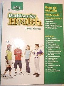 Book Decisions For Health, Level Green: Study Guide free
