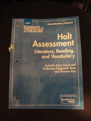 Book Elements of Literature: Holt Assessment Literature, Reading, and Vocabulary Grade 6 Introductory Course free