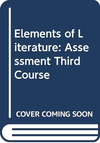 Book Elements of Literature: Assessment Third Course free