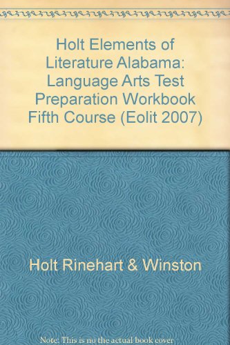 Book Elements Of Literature Alabama: Language Arts Test Preparation Workbook Fifth Course free