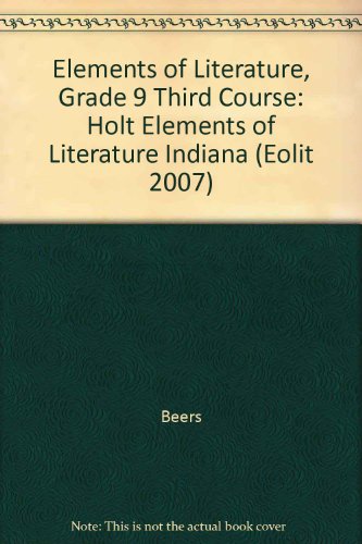Book Elements of Literature: Elements of Literature, Student Edition Third Course 2008 free