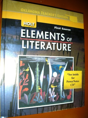 Book Elements Of Literature (first Course) free