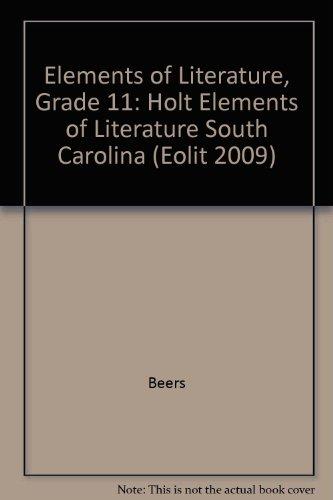 Book Holt Elements of Literature South Carolina: Student Edition 2010 free