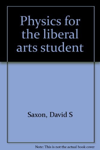Book Physics For The Liberal Arts Student free