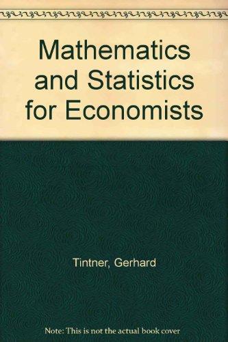 Book Mathematics and statistics for economists free