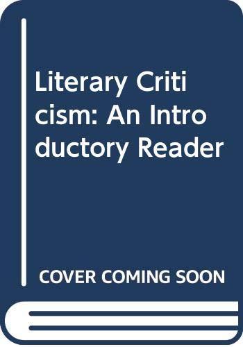 Book Literary criticism; an introductory reader free