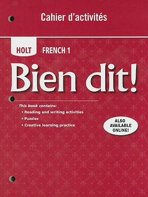 Book Cahier d'activites Student Edition Level 1A/1B/1 (Bien dit!) free