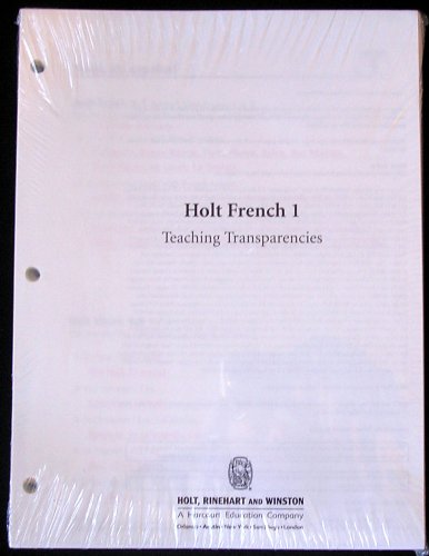 Book Holt French 1 Teaching Transparencies free