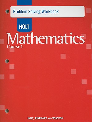 Book Holt Mathematics Course 1: Problem Solving Workbook free