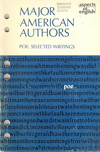 Book Major American Authors: Poe Selected Writings (aspects Of English) free