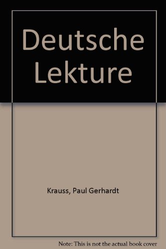Book Deutsche Lektüre (german Edition) free