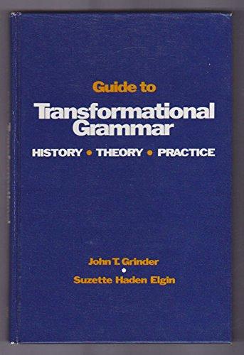 Book Guide to transformational grammar;: History, theory, practice free