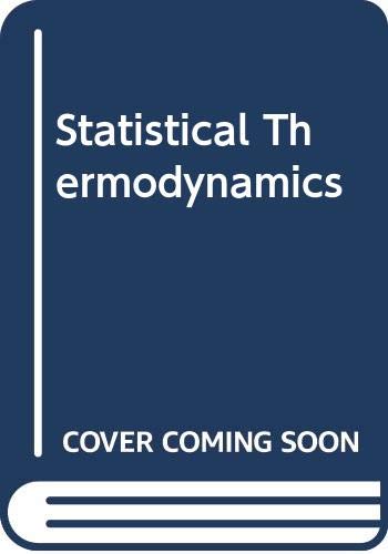Book Statistical thermodynamics (HRW series in mechanical engineering) free