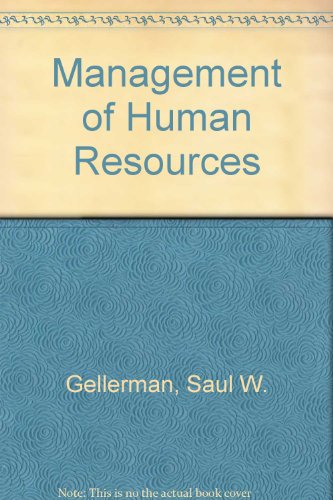 Book The Management of Human Resources free