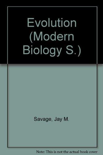 Book Evolution (Modern biology series) free
