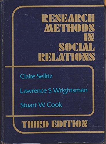 Book Research Methods in Social Relations free