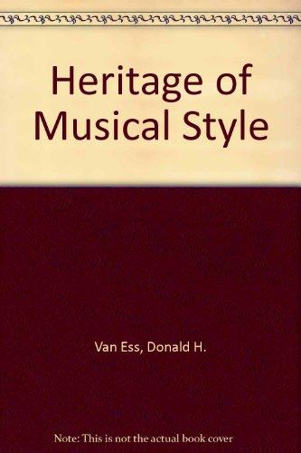 Book The Heritage of Musical Style free