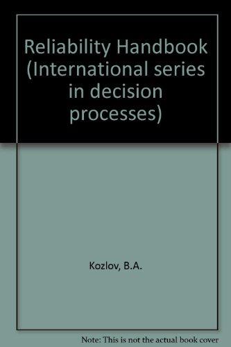 Book Reliability Handbook (international Series In Decision Processes) free