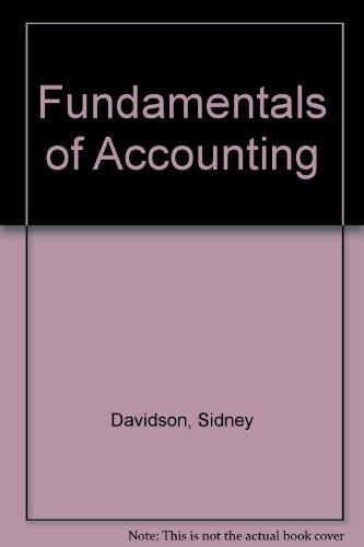 Book Fundamentals Of Accounting free