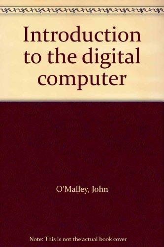 Book Introduction To The Digital Computer free