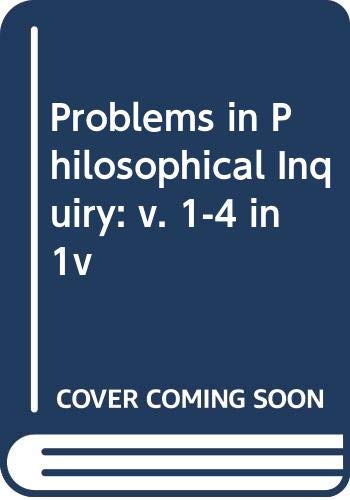 Book Problems In Philosophical Inquiry free