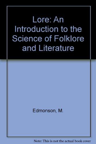 Book Lore;: An Introduction To The Science Of Folklore And Literature free