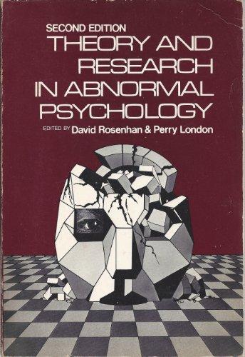 Book Theory And Research In Abnormal Psychology free