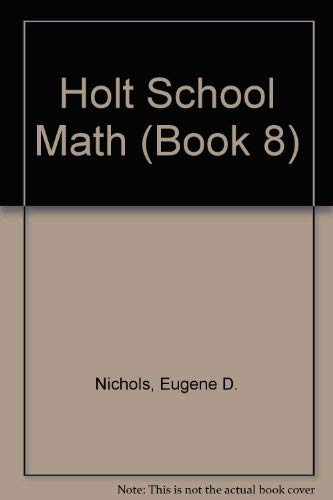 Book Holt School Math (BOOK 8) free