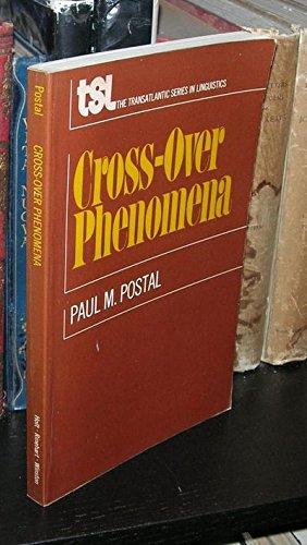Book Cross-over phenomena (Transatlantic series in linguistics) free