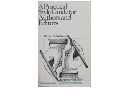 Book Practical Style Guide For Authors And Editors free