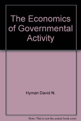 Book The economics of governmental activity free
