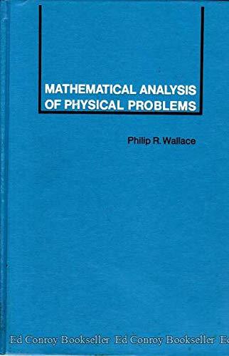 Book Mathematical analysis of physical problems free