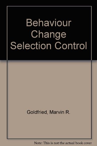 Book Behavior Change Through Self-Control free