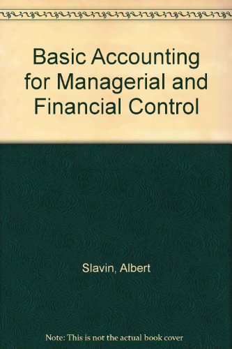 Book Basic Accounting For Managerial And Financial Control free