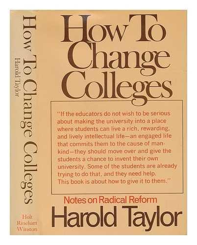 Book How to change colleges: Notes on radical reform free