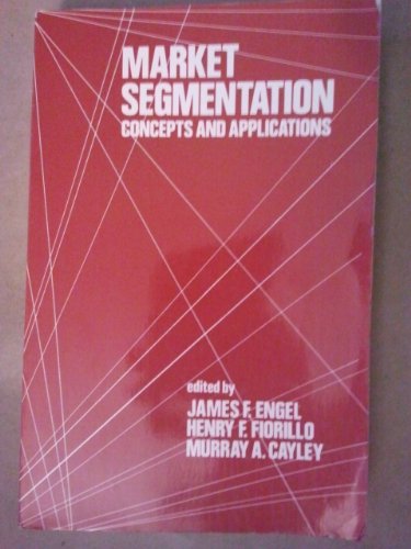 Book Market segmentation; concepts and applications (Holt, Rinehart and Winston marketing series) free