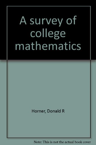 Book A Survey Of College Mathematics free