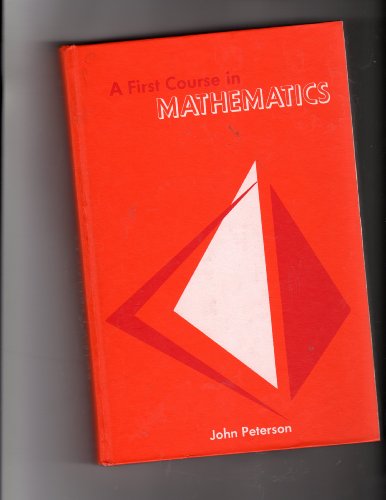 Book A first course in mathematics free